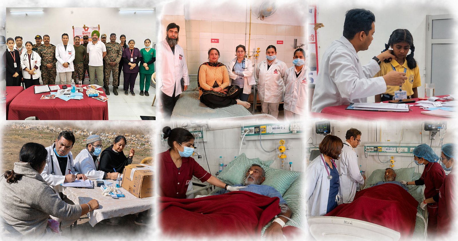 white medical third banner